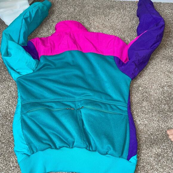 Vintage Bellwether cycling nylon jacket & pants 90's neon SZ M jacket SZ SM Pant - Picture 12 of 16